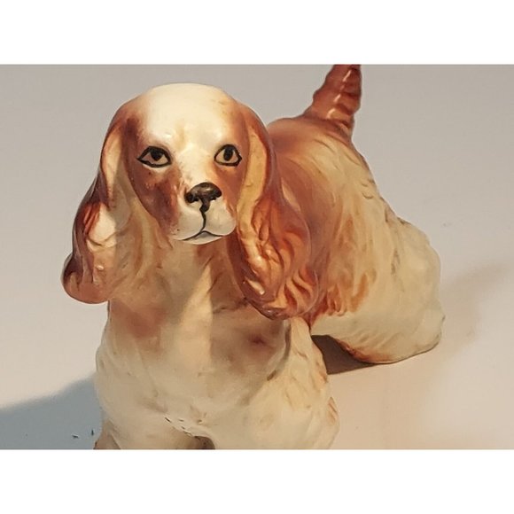 Vintage Porcelain Cocker Spaniel Dog Figurine Fine Quality 4.5" long - Picture 6 of 7